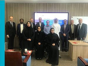 Group photo at workshop on Blockchain technology in Qatar