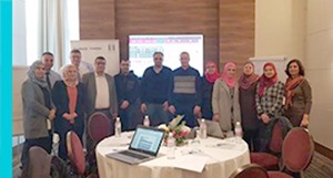 Group photo at a training workshop in Tunis